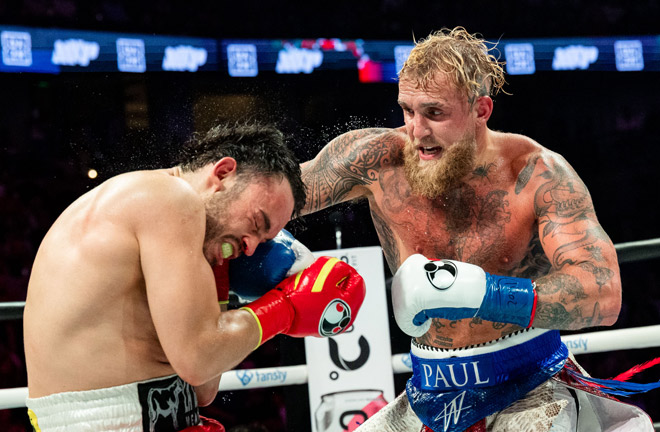 Jake Paul cruised to victory over Julio Cesar Chavez Jr Photo Credit: Esther Lin/ Most Valuable Promotions