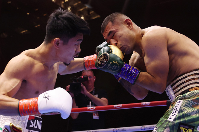 Nakatani and Hernandez produced a war in Riyadh Credit: Matchroom