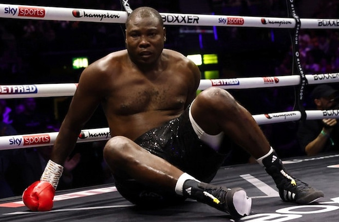 Tetteh was stopped in the first round by Clarke in March Photo Credit: Lawrence Lustig/BOXXER