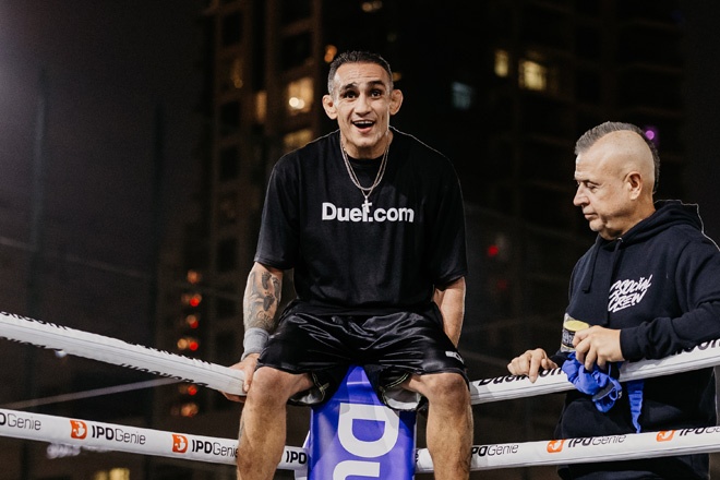 Tony Ferguson makes his second Misfits Boxing appearance on Saturday Credit: Misfits