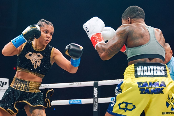 Rosado and Cruz fought on Amanda Serrano's undercard in Peurto Rico Credit: Harry Aaron / Most Valuable Promotions