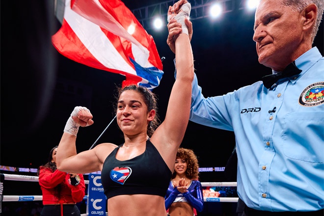Amanda Serrano vs Tellez had a stacked undercard Credit: Harry Aaron / Most Valuable Promotions