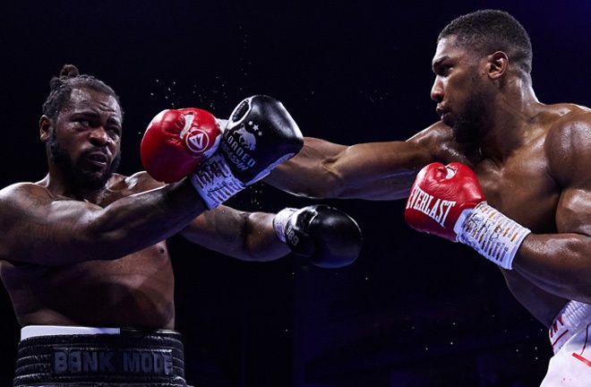 Joshua beat Franklin in 2023 Photo Credit: Mark Robinson Matchroom Boxing