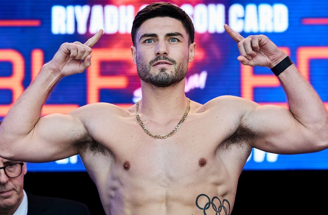 Kelly fights for a maiden world title Photo Credit: Mark Robinson Matchroom Boxing