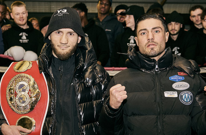 Murtazaliev defends his IBF super welterweight title against Kelly in Newcastle on Saturday Photo Credit: Mark Robinson Matchroom Boxing