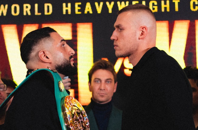 Agit Kabayel and Damian Knyba clash in Germany this Saturday Photo Credit: Felix Leichum/DAZN