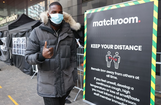 Lawrence Okolie used to be promoted by Matchroom Photo Credit: Ian Walton/Matchroom Boxing