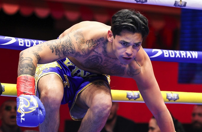 Ryan Garcia was dropped on the way to a unanimous decision loss to Rolly Romero at Times Square Photo Credit: Haney laboured past Ramirez Photo Credit: Geoffrey Knott/Matchroom Boxing