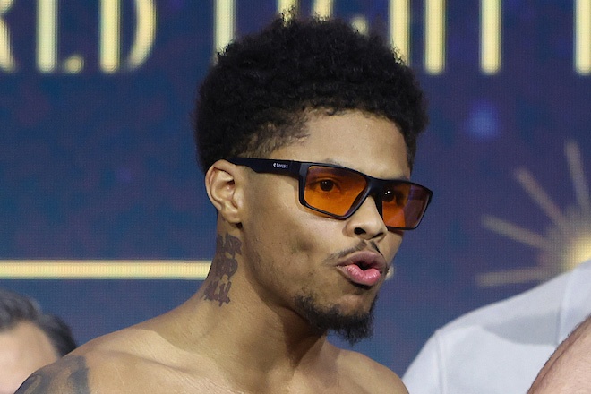 Teofimo Lopez believes Shakur Stevenson has been pressured in to fighting him Credit: Matchroom Boxing