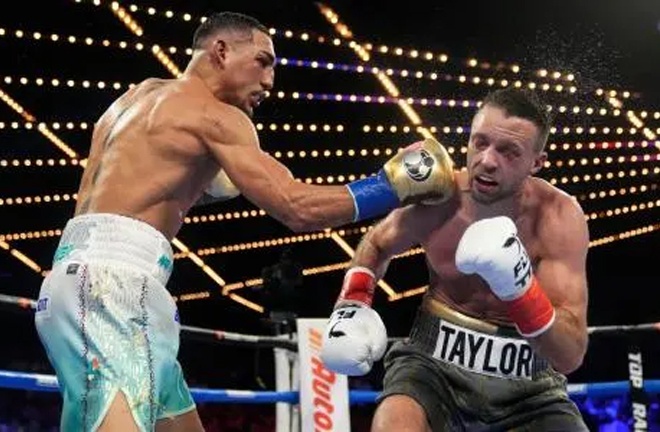 Lopez impressed against Josh Taylor at Madison Square Garden (Credit Frank Franklin, AP)