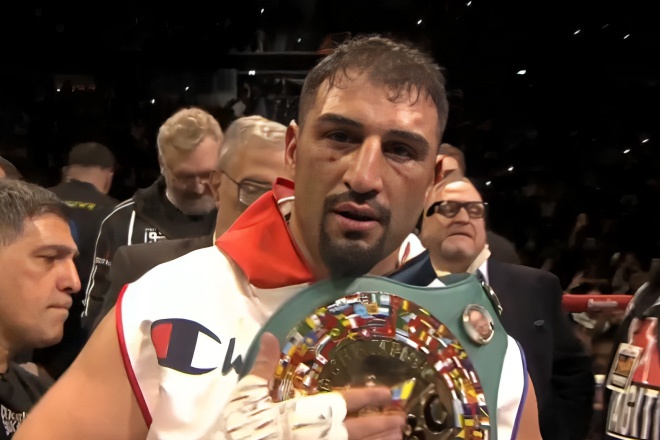 Agit Kabayel had a dream homecoming in Germany Credit: Queensberry