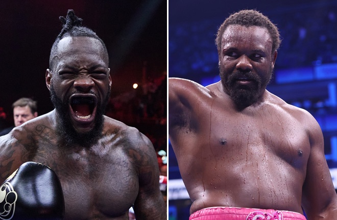 Wilder and Chisora are reportedly finalising a deal to fight in April Photo Credit: Mark Robinson Matchroom Boxing