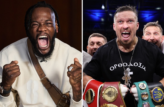 Deontay Wilder says he is in negotiations to face Oleksandr Usyk Photo Credit: Mark Robinson Matchroom Boxing/Leigh Dawney/Queensberry