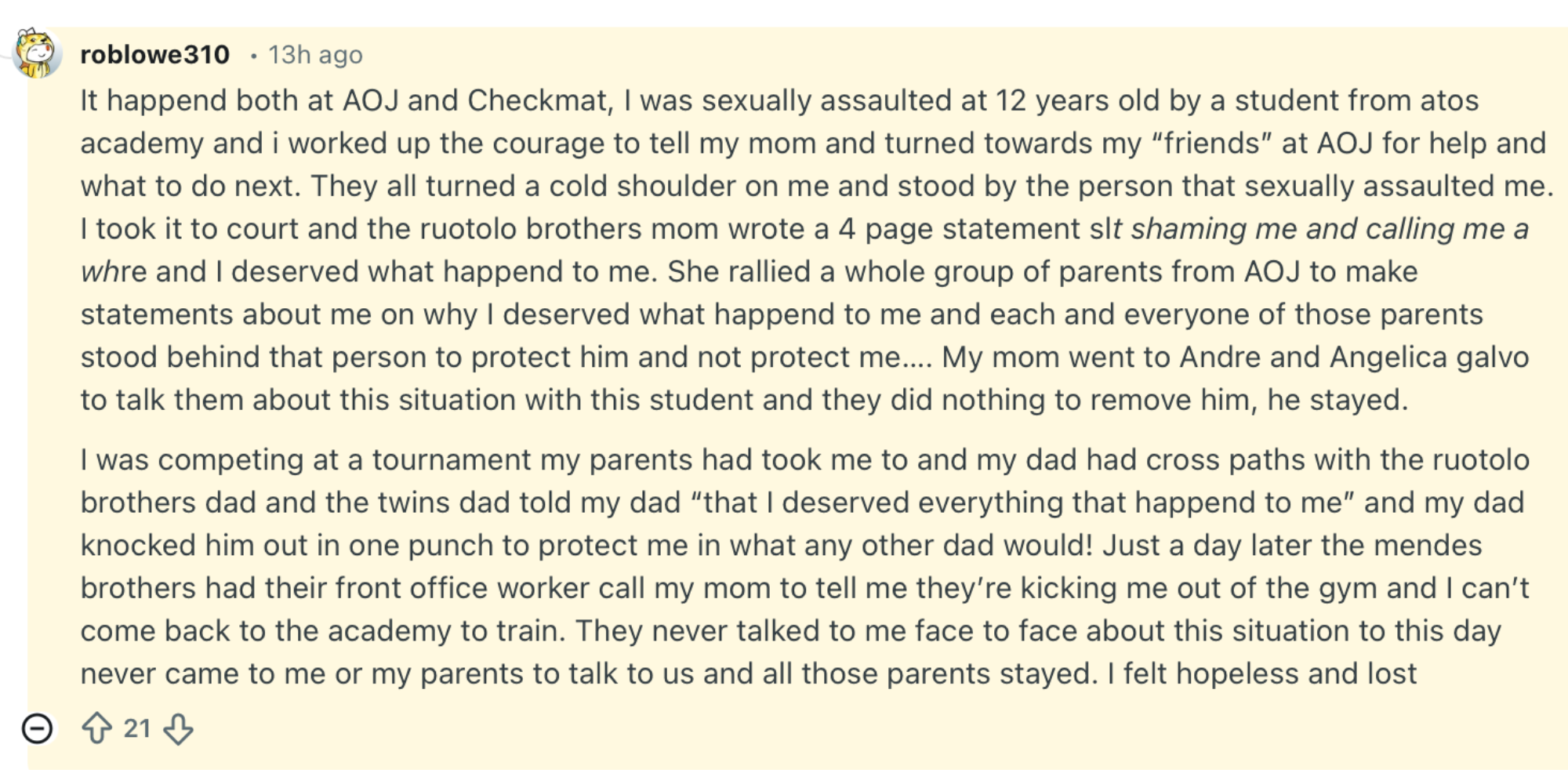 Alyssa Mia Reddit Statement