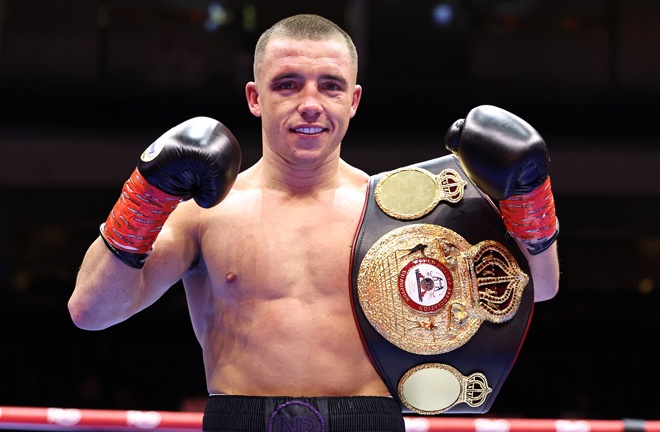 Ball retained his WBA featherweight title with a gutsy win over Goodman Photo Credit: Leigh Dawney/Queensberry