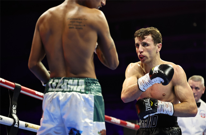 Brad Strand starred on Nick Ball's undercard. Credit: Leigh Dawney/ Queensberry