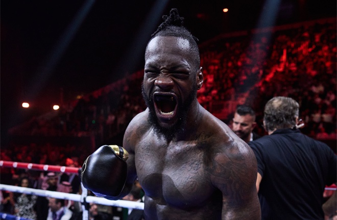 Deontay Wilder returned to winning ways with a seventh-round stoppage over Tyrrell Herndon in Kansas Photo Credit: Mark Robinson Matchroom Boxing